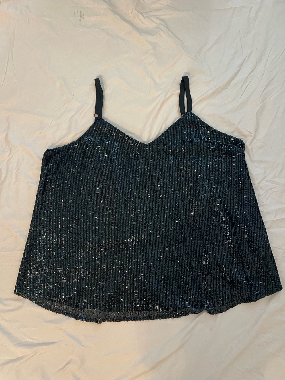 torrid Black Sequin Tank Top